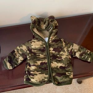 Baby camo zip up